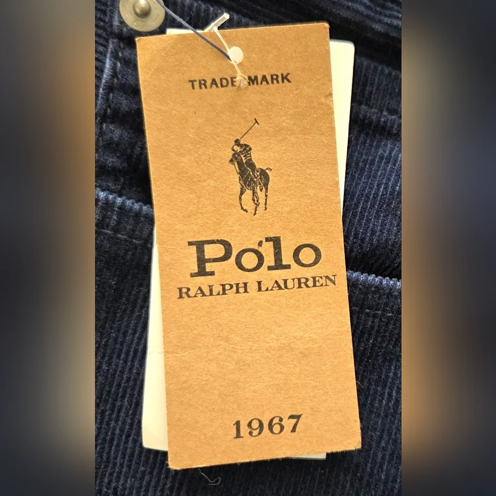 NWT POLO RALPH LAUREN VARICK SLIM STRAIGHT CORDUROY PANTS.